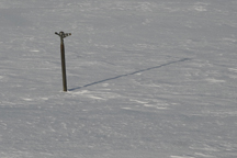 sprinkler in the snow